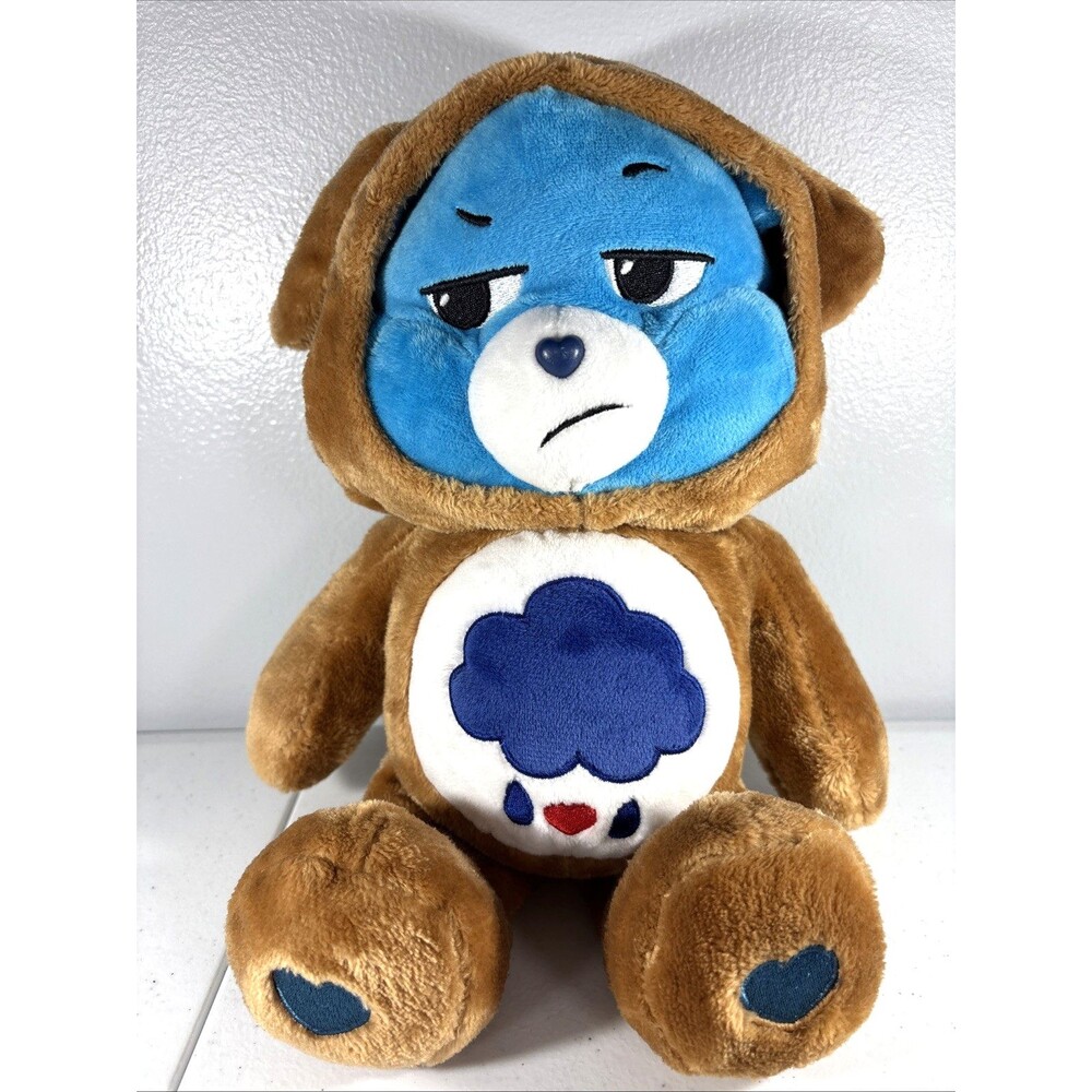 Care Bears Hoodie Friends Grumpy Bear Puppy Costume Plush Stuffed Toy EUC